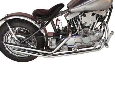 Juego de tubos de arrastre de escape corte cortado para Harley Davidson Foto 1 de 4