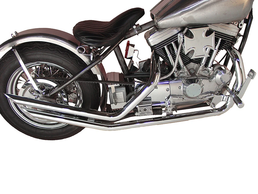 Juego de tubos de arrastre de escape corte cortado para Harley Davidson Foto 1 de 4