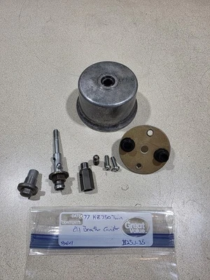 1977 Kawasaki KZ 750 KZ750 Twin Crankcase Oil Breather Body #1125.1-35 - Image 1 of 4