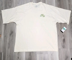 Nike Tee Shirt Men's XL Beige Sportswear Logo Oversized New - Picture 1 of 11