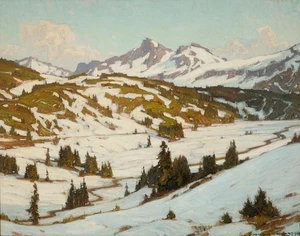 William Wendt Winter Mt Rainier Paradise Valley Canvas Print 16 x 20 - Picture 1 of 5