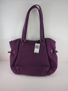 Vera Bradley Iconic Glenna Satchel - Purple  - Picture 1 of 6