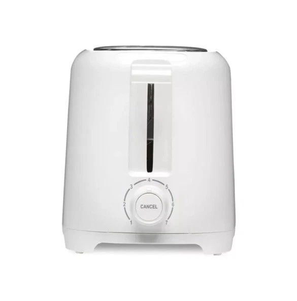 Tostadora de 2 rebanadas Proctor Silex - Blanca: Tostadora de pan compacta, 700 W, plástico Foto 1 de 4