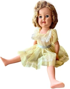 Muñeca de colección Shirley Temple ~ IDEAL ST-17-t ~ 17” ~ Años 50 ~ Ojos coquetos ~ Excelente - Imagen 1 de 11