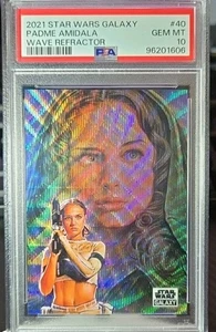 2021 Topps Chrome Star Wars Galaxy PADME AMIDALA Wave Refractor /99 PSA 10 - Bild 1 von 2