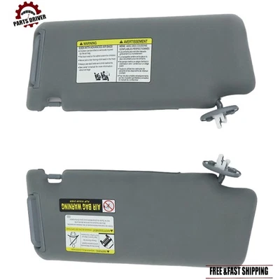 Parasol gris con luz apto para Toyota Tacoma 2005-2015 lado conductor y pasajero Foto 1 de 4