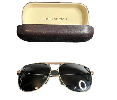 Gafas de sol Louis Vuitton tono plateado metal piloto persuasión U Z0494u con estuche Foto 1 de 4
