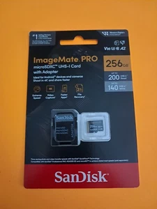 NEW - SanDisk ImageMate PRO microSDXC Memory Card - 256GB - Free ShipN! - Picture 1 of 1