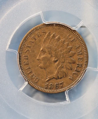 1867 Indian cent PCGS VF30, RPD S-4 - Image 1 of 4