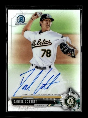 2017 Bowman Chrome #CPA-DG Daniel Gossett Prospect Autographs Refractor #/499 - Image 1 of 2