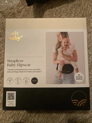 Tushbaby Strapless Baby Hip Seat Carrier – Black  (Brand New) - Image 1 of 4