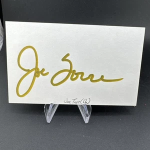 JOE TORRE SIGNED AUTOGRAPHED NEW YORK YANKEES 4 X WOLRD SERIES - Picture 1 of 1