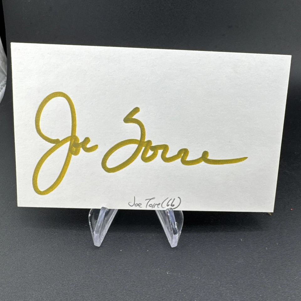 JOE TORRE SIGNED AUTOGRAPHED NEW YORK YANKEES 4 X WOLRD SERIES - Image 1 of 1