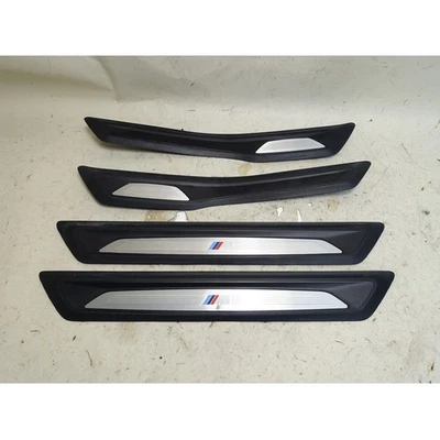 BMW F30 F31 2012-2018 serie 3 M-Sport juego de cubierta de entrada de umbral de puerta delantera trasera OEM Foto 1 de 4