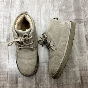 UGG Neumel Chukka grau Wildleder Lammfell Stiefel Größe 10 - Bild 1 von 8