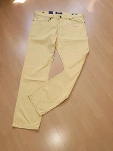 GARDEUR Herren Sommer Hose W36/L30 Vanillegelb Cotton Stretch Nieten Logo NEU - Bild 1 von 14