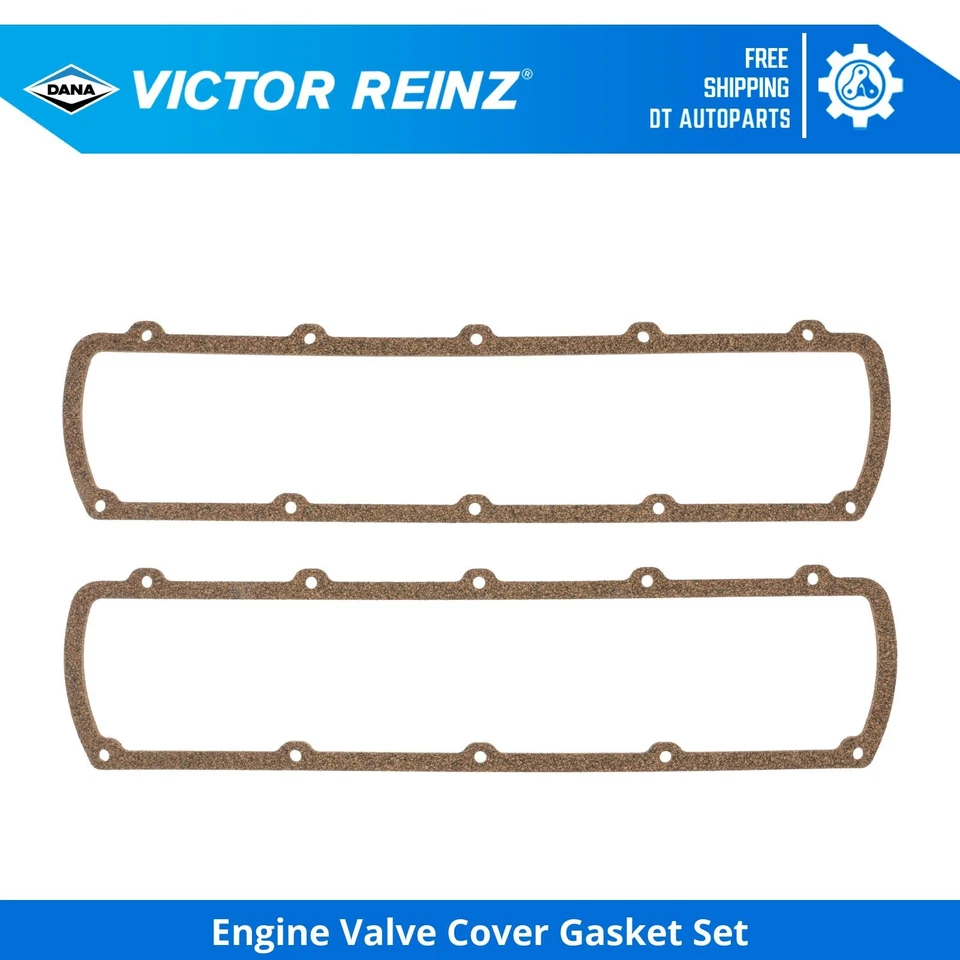 For 1987-1990 Cadillac Brougham Engine Valve Cover Gasket Set Victor Reinz 1988 - Image 1 of 1
