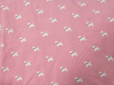 Tommy Hilfiger Park Ave. Juego de sábanas dobles funda de almohada plana ajustada Scottie Schnauzer Foto 1 de 4