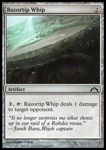 MTG 4x RAZORTIP WHIP - PEITSCHE MIT RASIERSPITZE - GTC - MAGIC - Bild 1 von 1