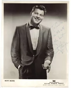 Foto autógrafa firmada a mano de 1950 del cantante Rusty Draper - Imagen 1 de 1