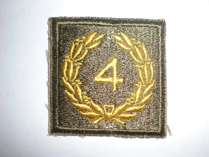 US ARMY WWII MERITORIOUS UNIT CITATION MUC 4TH AWARD PATCH   - Picture 1 of 1