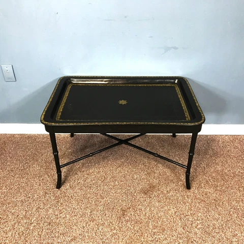 Maitland Smith Tooled Leather Tray Top Coffee Table Cover
