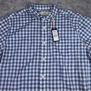 Grayers Shirt Men’s XL Blue Plaid Short Sleeve Button Up Casual - Picture 1 of 3