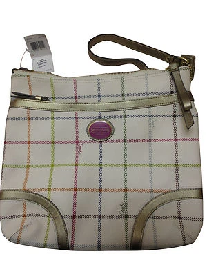 COACH AUTHENTIC SHOULDER BAG PURSE LEATHER CROSSBODY PAYTON MULTICOLOR F20005 - Image 1 of 4