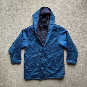 Forecaster of Boston Jacket Womens Medium Full Zip Hooded Insulated Quilted Blue - Picture 1 of 12