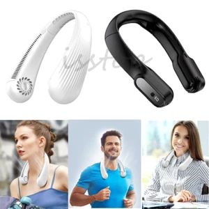 Portable Neck Fan Bladeless Personal Fan Cooling Quiet and Wearable Hands Free - Picture 1 of 13
