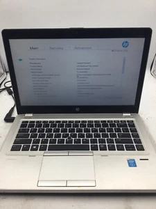 HP ELITEBOOK FOLIO 9480M - BOOTS TO BIOS - INTEL CORE I5 - 4GB RAM - READ - BB - Picture 1 of 7