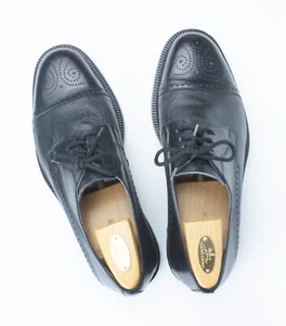 Scarpe Brogues Trickers International nere da uomo taglia UK 8 EU 42 Made in Italy - Foto 1 di 15