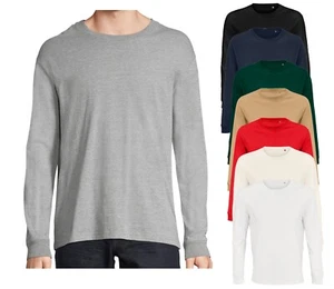 SOLS Organic Cotton Pioneer Unisex Long Sleeve Tee T-Shirt XS-4XL - Picture 1 of 10
