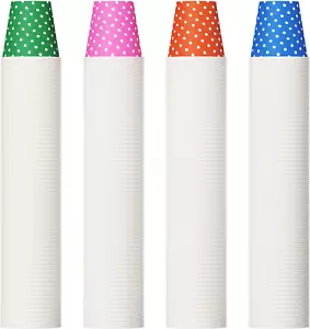 [600 Pack] 3 Oz Paper Cups, Mouthwash Cups, Disposable Bathroom Cups, Cold Bever - Picture 1 of 12
