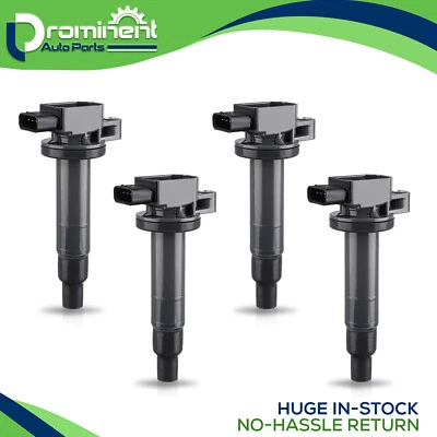 4PC Ignition Coil Pack for 00-19 Scion xA xB Toyota Yaris Prius Echo 1.5L UF316 - Image 1 of 4