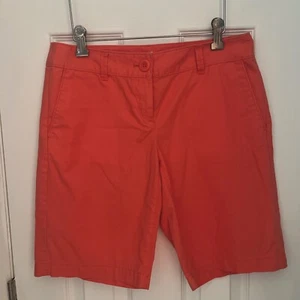 Bermudas Ann Taylor LOFT Mujer Talla 0 Original Naranja 100% Algodón - Imagen 1 de 7