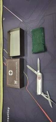 VINTAGE WENGER SWISS ARMY KNIFE STERLING SILVER .925 W/ BOX (WBP012469) - Image 1 of 4