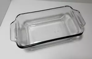 Anchor Hocking 1.5 Qt Clear Glass 5" x 9" Inches Baking Pan Loaf Casserole - Picture 1 of 5