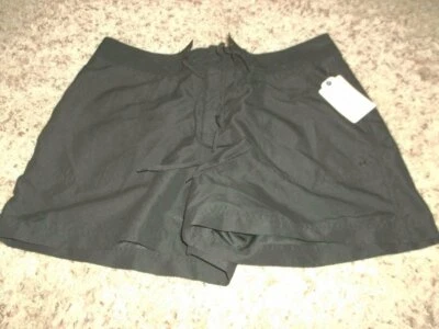 NUEVO CON ETIQUETAS $28 ST. JOHN'S BAY Pantalones Cortos de Poliéster Negros Talla M 32 x 3 1/2" Foto 1 de 2