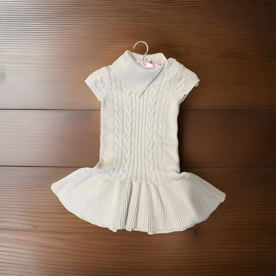 Vestido Suéter Blanco Gymboree Niñas Talla 5 Foto 1 de 4
