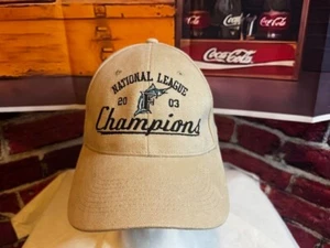 Gorra ajustable vintage de campeones de la Liga Nacional de los Florida Marlins 2003 - Imagen 1 de 5
