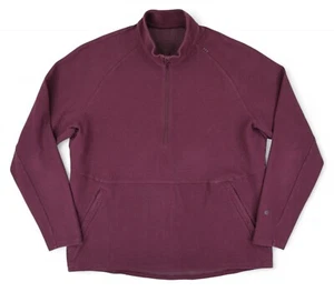 Lululemon At Ease Half Zip Men's XXL 2XL Maroon Red Sweatshirt Pullover - Picture 1 of 7