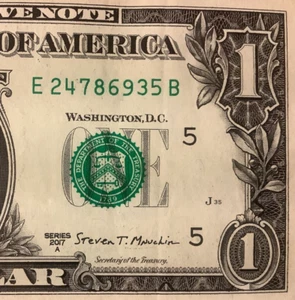 (Complete broken 8-digit Ladder) E 24786935 B ☆ One Dollar Bill Fancy Serial No - Picture 1 of 6