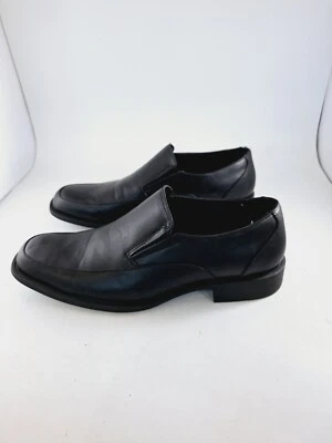 Zapatos mocasines Perry Ellis Portfolio Plugger negros sin cordones talla 12 Foto 1 de 4
