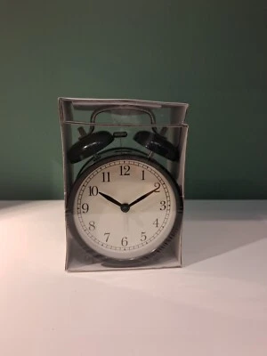 NEW IKEA DEKAD ALARM CLOCK ANTIQUE DESIGN BLACK - Image 1 of 3