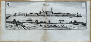 Kostrzyn nad Odra Polen Küstrin - Kupferstich Merian - 1654 - Bild 1 von 2