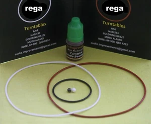 Rega Planar SUPER UPGRADE SERVICE KIT; Silicone Belts, Oil, BEARINGS - Imagen 1 de 7