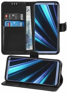 Sony Xperia 10 Premium Leather Wallet Flip Cover Pouch Book - Picture 1 of 35