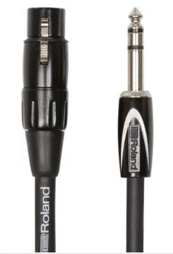 3 ft Roland Balanced cable 1/4-inch TRS male to XLR Female RCC-3-TRXF - Image 1 of 1