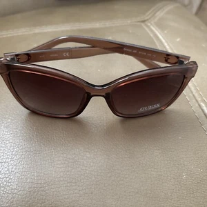 Guess Women's Sunglasses Translucent Matte & Shiny Brown/Brown GF0300 45F (NWOT) - Picture 1 of 5